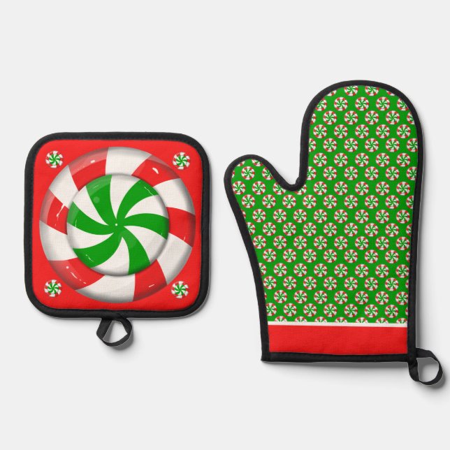 Set De Manoplas Candy navideño (Anverso)