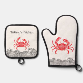 Set De Manoplas Cangrejo de Mandala