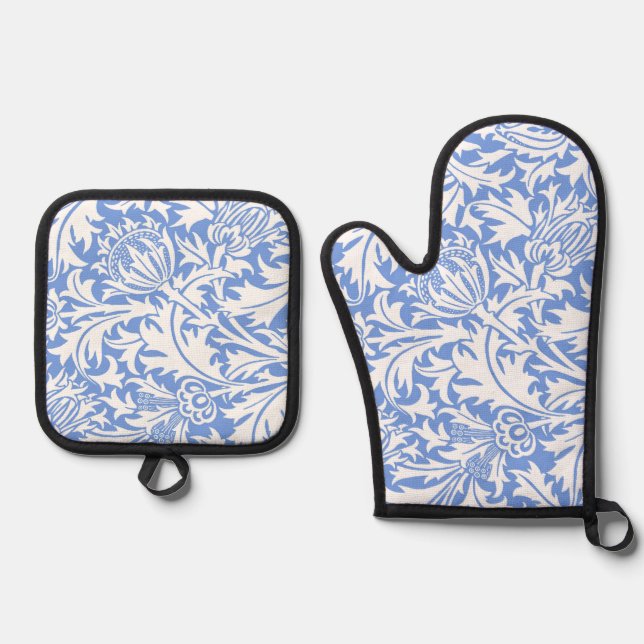 Set De Manoplas Cardo, William Morris (Anverso)