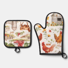 Set De Manoplas Casa de campo de Rústica Cuta