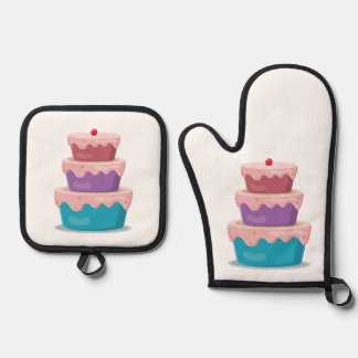 Set De Manoplas Cherry Cake
