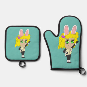 Set De Manoplas chibi bunnygirl