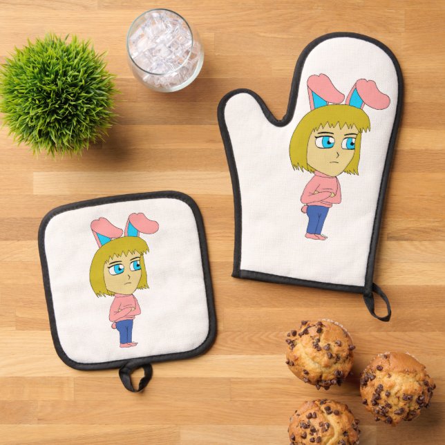 Set De Manoplas chibi bunnygirl (De arriba hacia abajo)