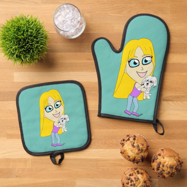 Set De Manoplas Chibi con un elemento emergente (De arriba hacia abajo)