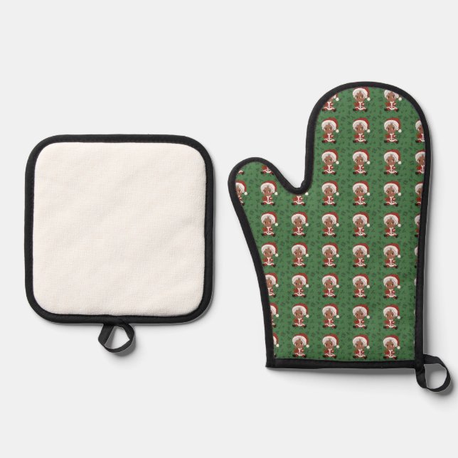 Set De Manoplas Chibi Santa (Versión 3) (Anverso)