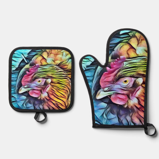 SET DE MANOPLAS CHICKEN (Anverso)