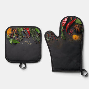 Set De Manoplas Chilis y especias