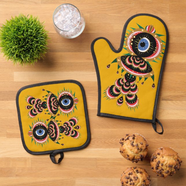 Set De Manoplas Chimera - Pájaro de pescado (De arriba hacia abajo)