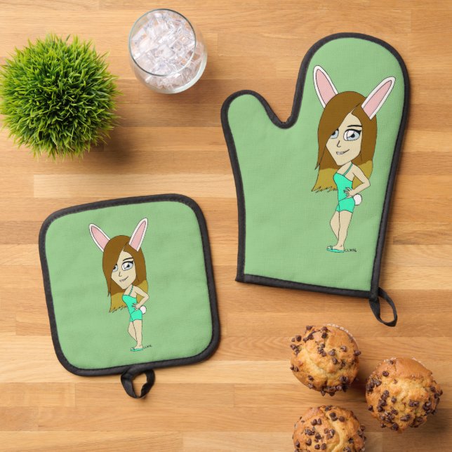 Set De Manoplas Chini Bunny chica (De arriba hacia abajo)