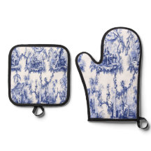 Chinoiserie azul y blanca