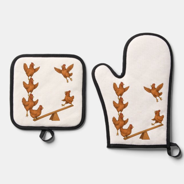 Set De Manoplas Chirpy Chickens acrobat squad (Anverso)