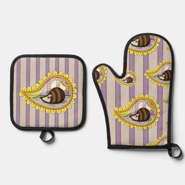 Set De Manoplas Chrissy el edgehog (Anverso)