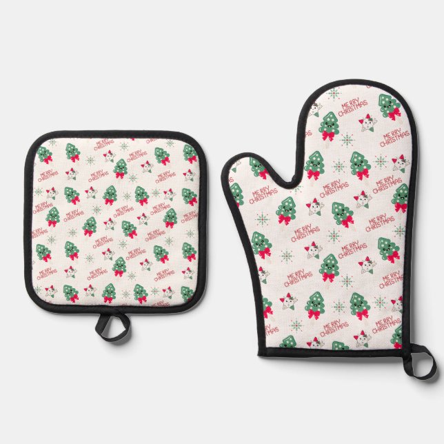 Set De Manoplas Christmas Apron  (Anverso)
