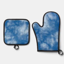 Set De Manoplas Cielo azul con fotografía de la naturaleza de las 