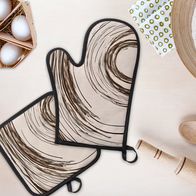 Set De Manoplas Círculos Boho Chic  (The perfect addition to any Boho Chic kitchen.)