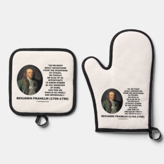 Set De Manoplas Cita de Benjamin Franklin sobre los grandes benefi