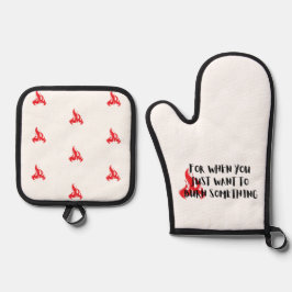 Set De Manoplas Cita Divertida: Para Cuando Quieres Quemar Algo