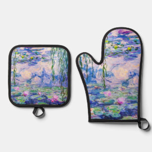 Set De Manoplas Claude Monet - Lilies de agua / Nympheas 1919