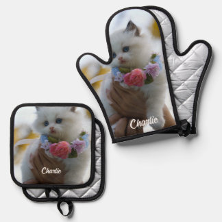 Set De Manoplas Cocina de gusto para mascotas con foto pequeña
