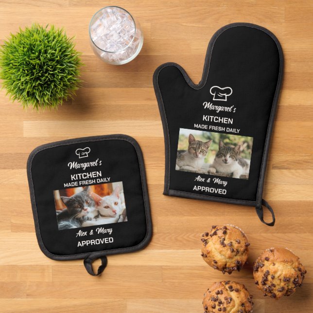 Set De Manoplas Cocina divertida hecha recientemente con autorizac (De arriba hacia abajo)