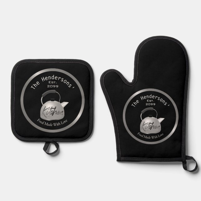 Set De Manoplas Cocina Familiar (Anverso)