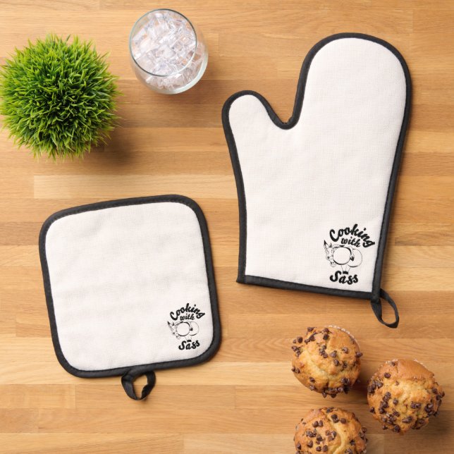 Set De Manoplas cocinar con descaro (De arriba hacia abajo)