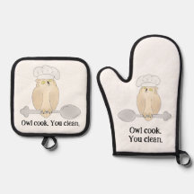 Cocinero Búho Adorable