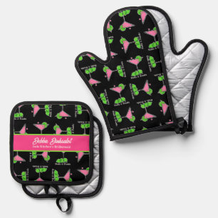 Set De Manoplas Cóctel de Pickleball Personalizado Dinks & Drinks