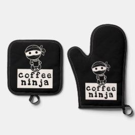 Set De Manoplas Coffee Ninja