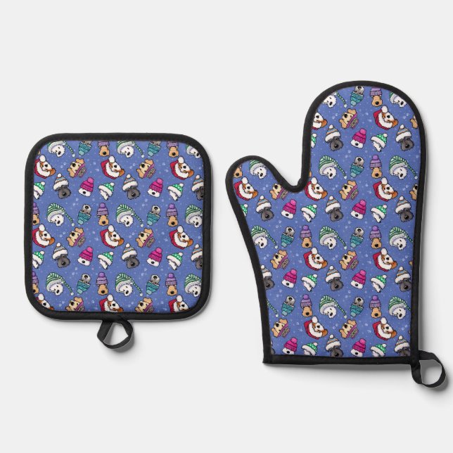 Set De Manoplas Cojín para perro de invierno (Anverso)