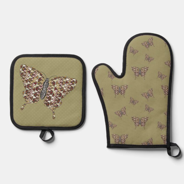 Set De Manoplas Cola de golondrina africana (Anverso)