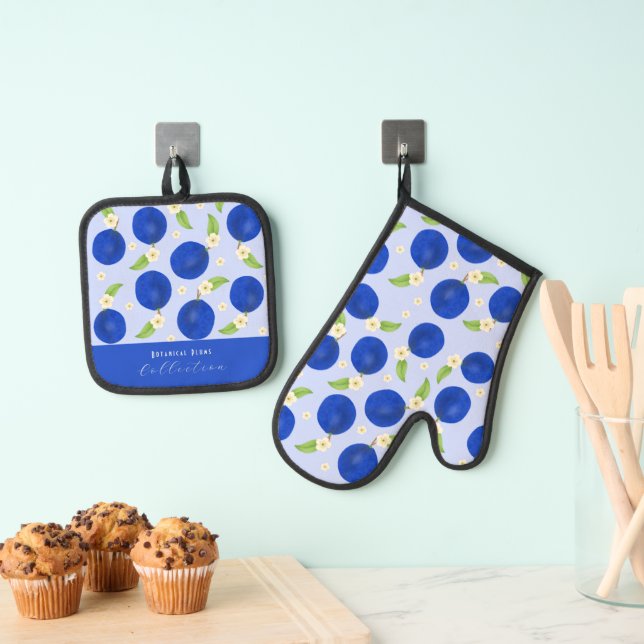 Set De Manoplas Colección de Ciruelas Botánicas Azul (Insitu (colgante))