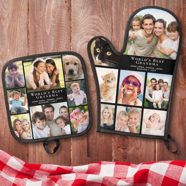 Set De Manoplas Collage de fotos de la abuela (Subido por el creador)