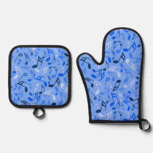 Set De Manoplas Colorful Music Notes