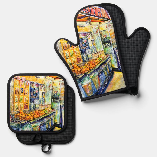 Set De Manoplas Comer (Anverso/Reverso)