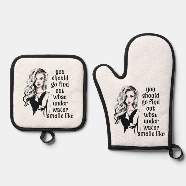 Set De Manoplas Cómo huele bajo el agua (Anverso)