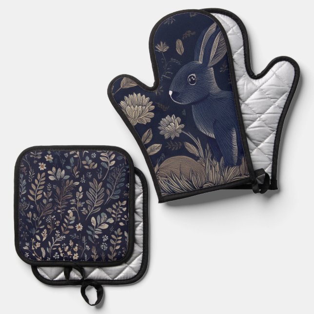 Set De Manoplas Conejo caprichoso (Anverso/Reverso)