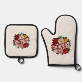 Set De Manoplas Conjunto de cocina Mama Floral – Manopla para horn