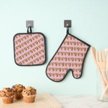 Conjunto de portaobjetos de amigos Oven Mitt y Pot