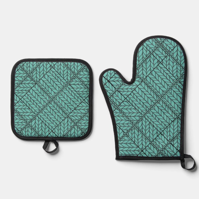 Set De Manoplas Conjunto de soporte de hormigón de KNIT de ARGILLO (Anverso)