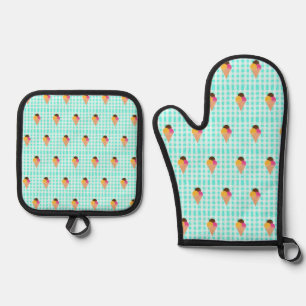 Set De Manoplas cono de gofre de helado