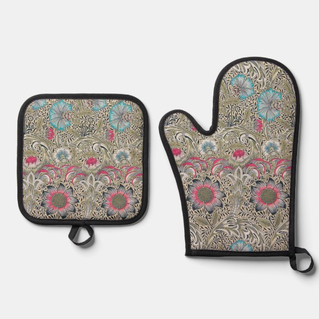 Set De Manoplas Corncockle, William Morris (Anverso)