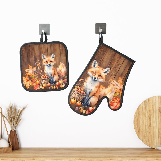 Set De Manoplas Coszy Fox Rustic Fall (Subido por el creador)