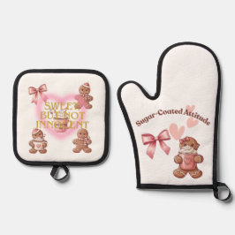 Set De Manoplas Cozy Christmas Gingerbread Coquette Sweet