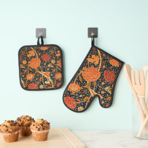Set De Manoplas Cray, famoso diseño vintage de William Morris