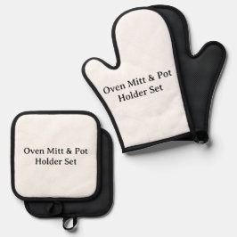 Set De Manoplas Crea tu propio silicona negro personalizado simple