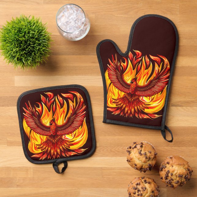 Set De Manoplas Creatura mitológica inmortal de Phoenix (De arriba hacia abajo)