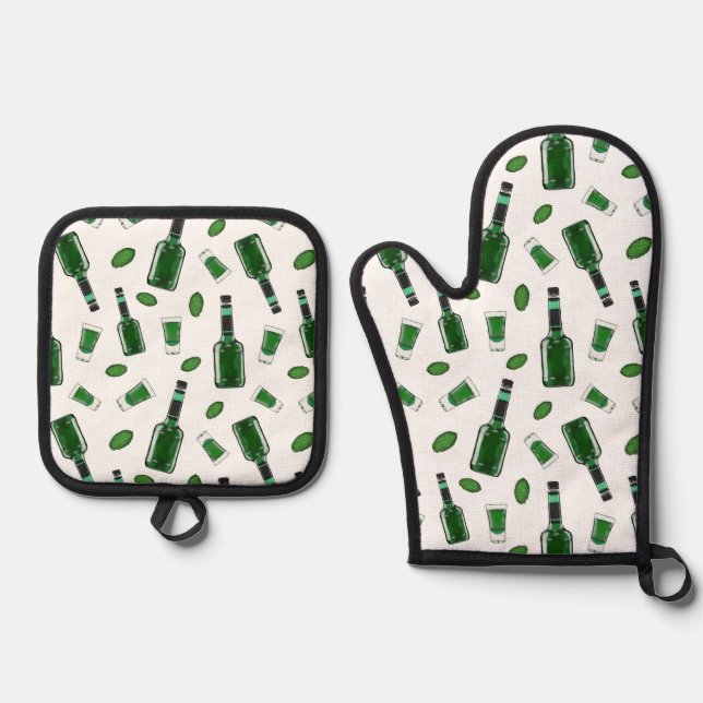 Set De Manoplas Creme de Menthe (Anverso)