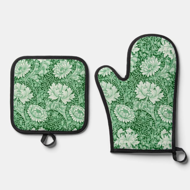 Set De Manoplas Crisantemo, William Morris (Anverso)
