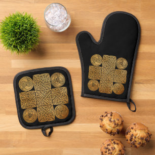 Set De Manoplas Cruz de Knotwork Celtic